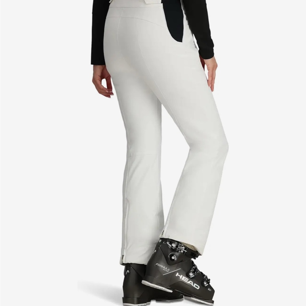 White Ski Pants with Zipper Details - Picture 5 of 8